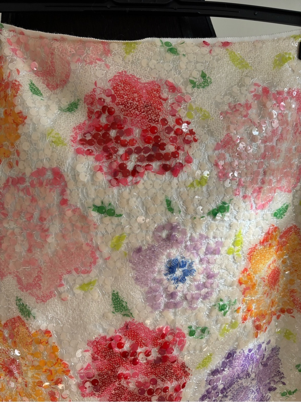 Elie Tahari Multicolor Floral sequin Skirt - Picture 6 of 13